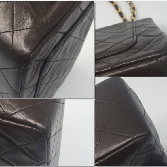 ❗️Sold❗️ Chanel Lambskin Double Flap Brown - Picture 6 of 10